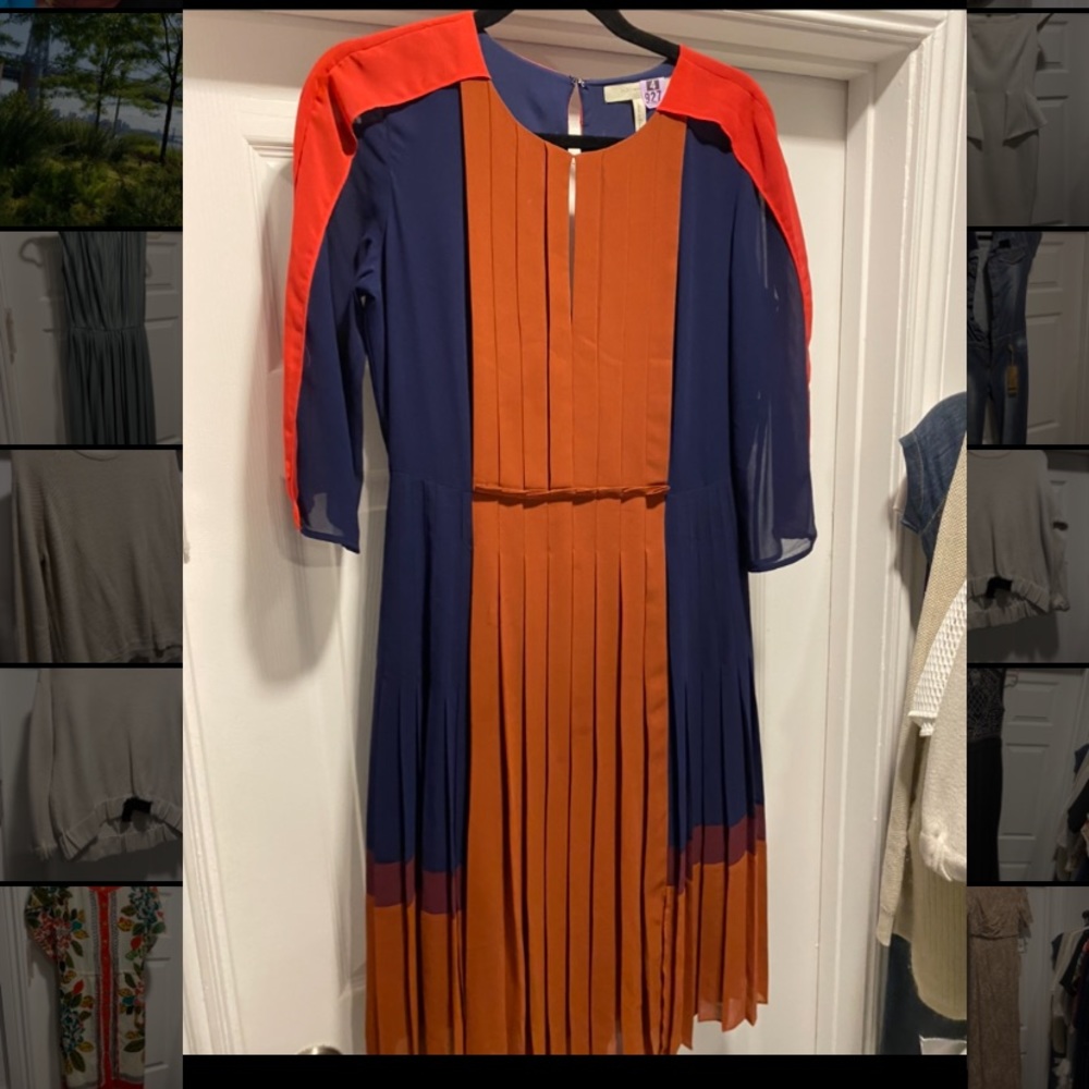 BCBG pleated dress